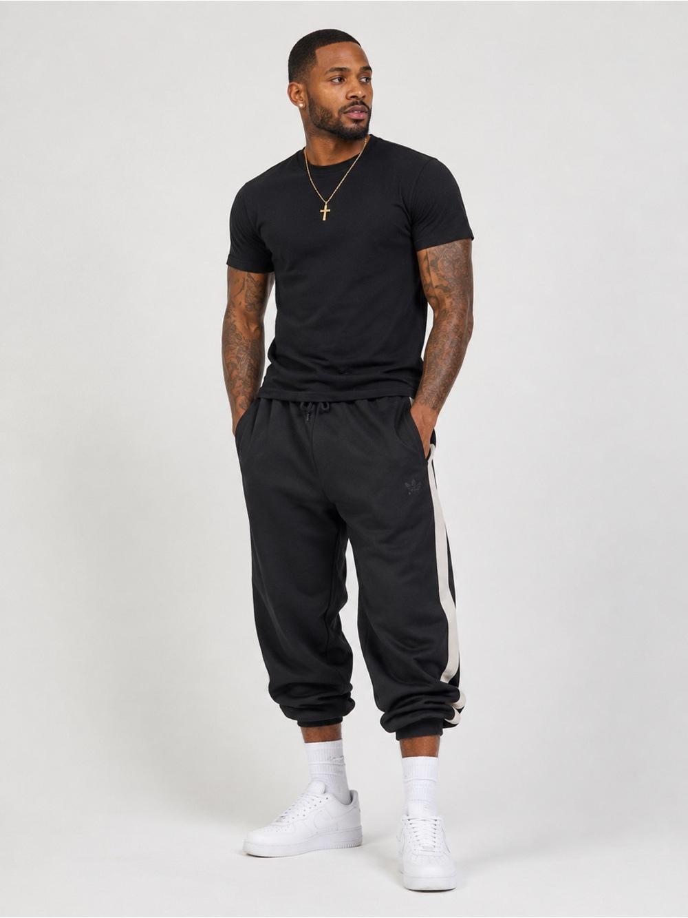 Psycho Bunny Black Track Pants, Urban, Comfort, Luxury Streetwear NY 3XL